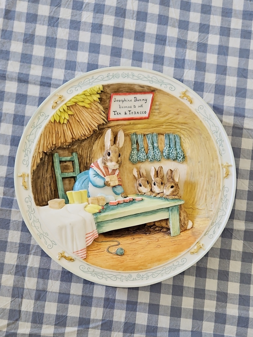 Beatrix Potter Musical Wall Plate "Rosemary Tea And Lavender"